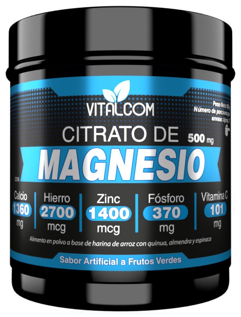 Citrato de Magnesio 500 mg en Polvo